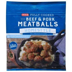 H-E-B Fully Cooked Homestyle Meatballs