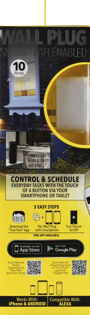slide 5 of 5, True Tech Smart Wall Plug Wifi, 1 ct