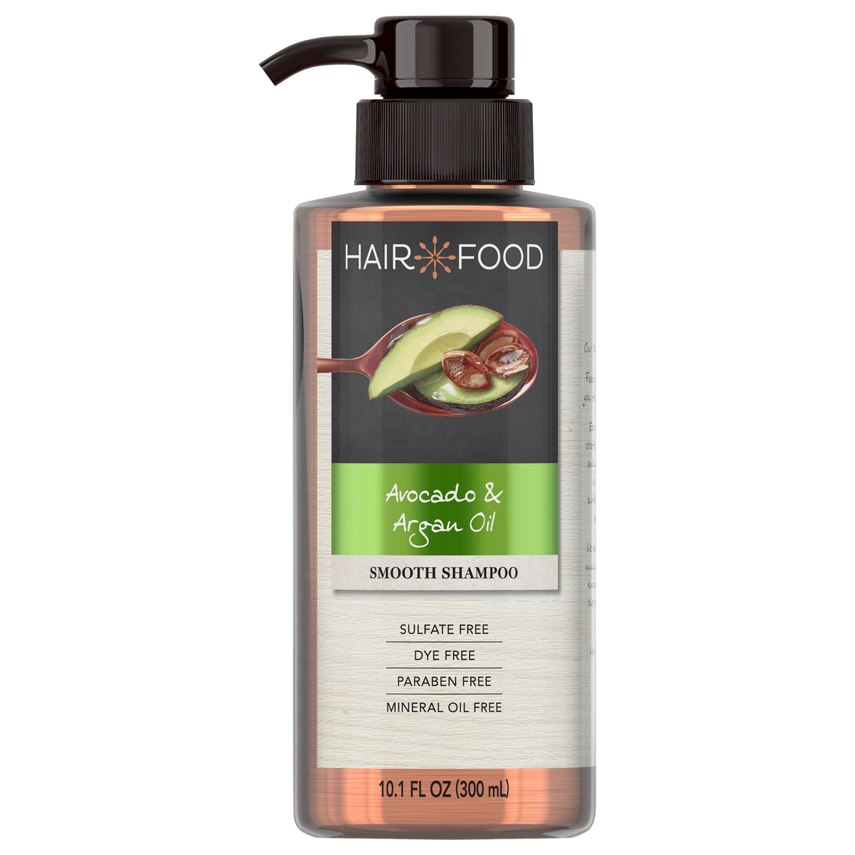 slide 5 of 5, Hair Food Avocado & Argan Oil Sulfate Free Shampoo,oz, Dye Free Smoothing, 10.1 fl oz
