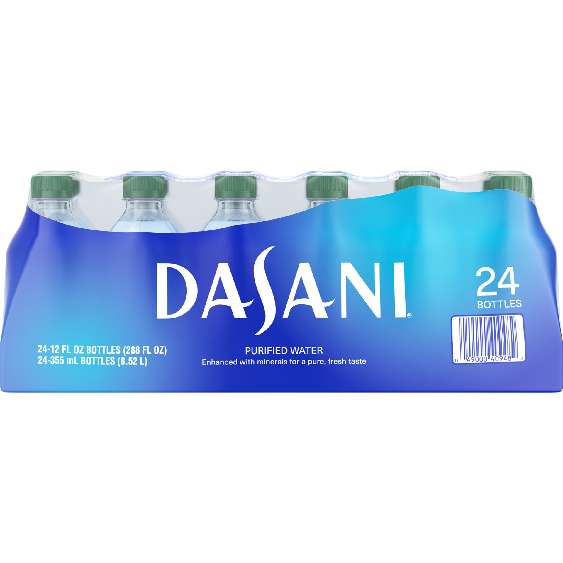 slide 4 of 4, DASANI Purified Water Bottles Enhanced with Minerals, 12 fl oz, 24 Pack, 288 fl oz