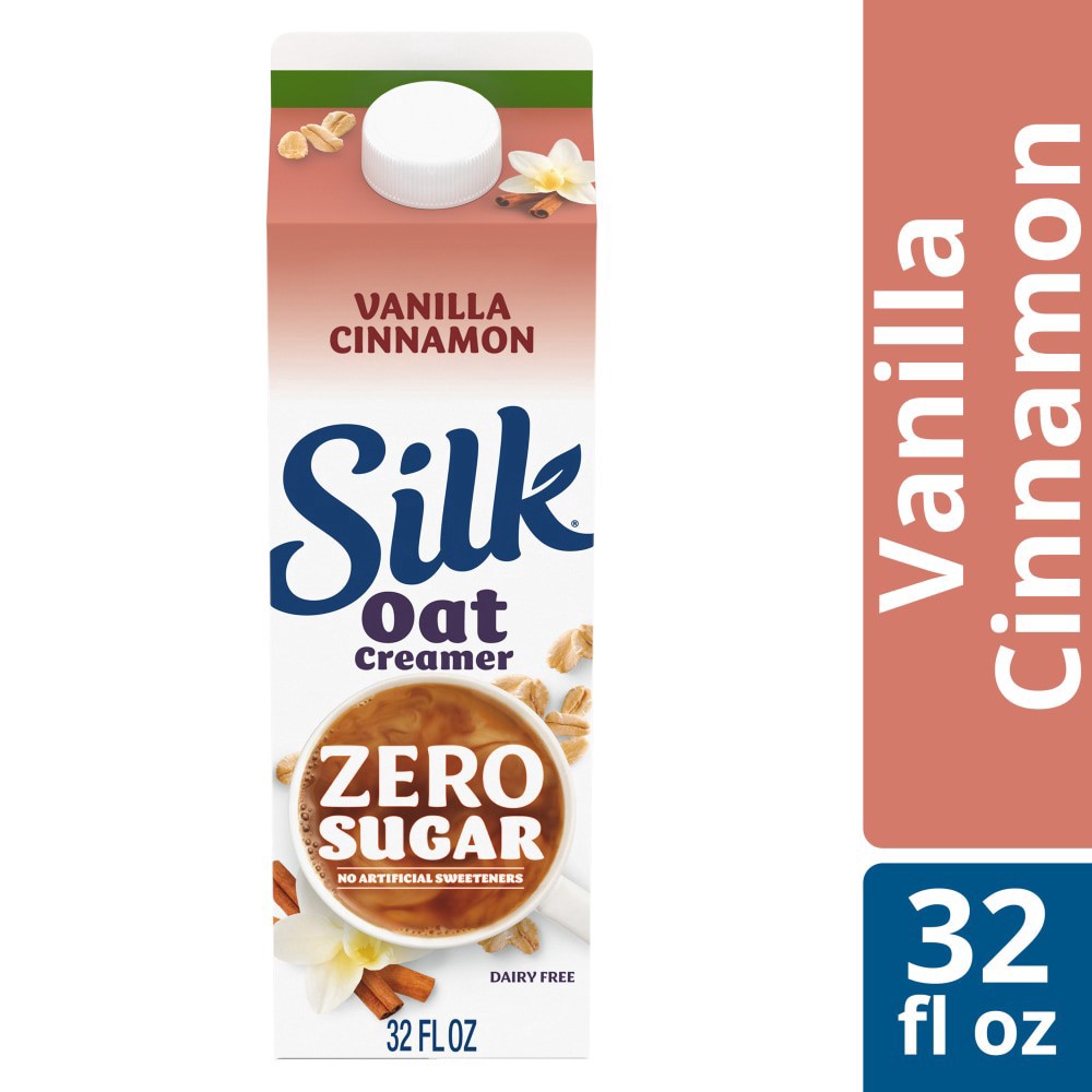 slide 3 of 4, Silk Oat Cinnamon Vanilla Creamer, 32 fl oz