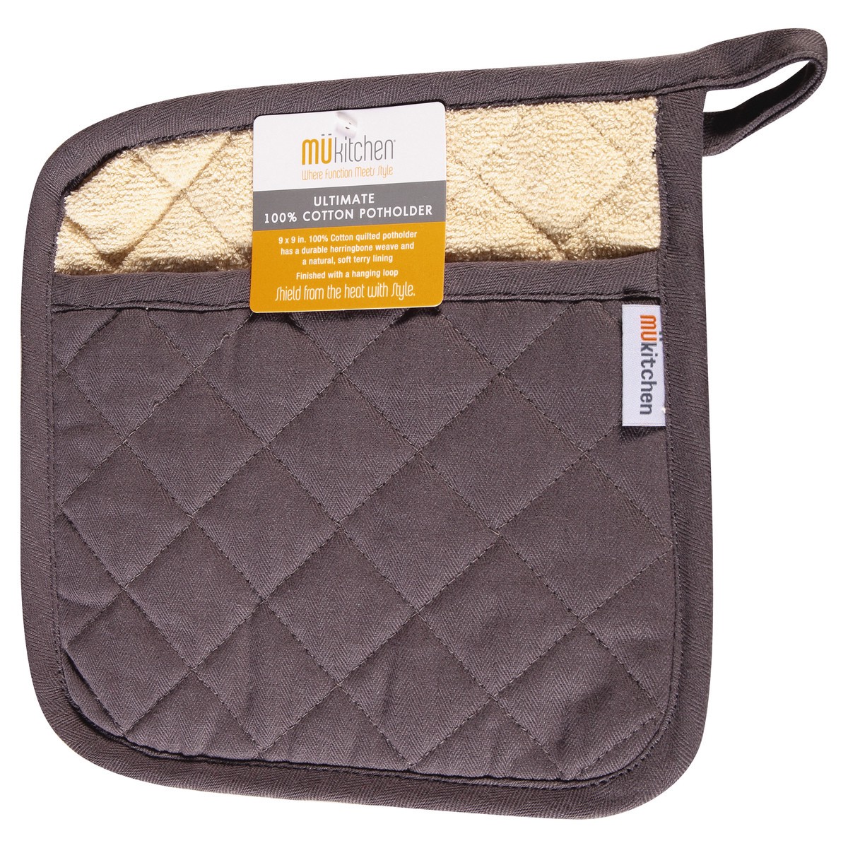 slide 3 of 9, MÜkitchen Ultimate 100% Cotton Stainless Potholder 1 ea, 1 ct