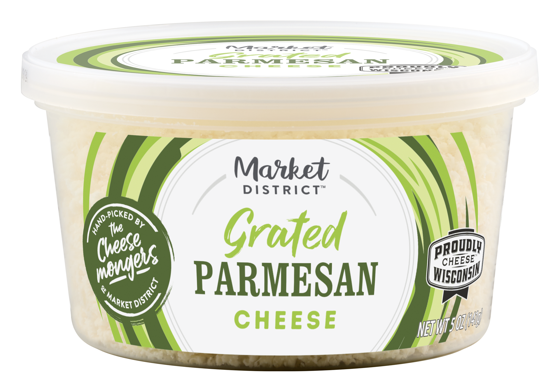 slide 1 of 1, Market District Grated Parmesan Cheese - 5 oz, 5 oz