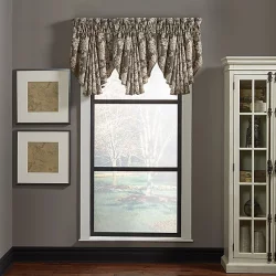 Croscill Nerissa Circle Window Valance - Neutral