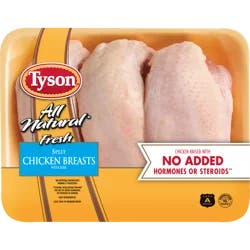 Tyson All Natural Fresh Split Chicken Breasts With Ribs