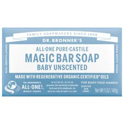 Dr. Bronner's Pure-Castile Magic Bar Soap - Baby Unscented