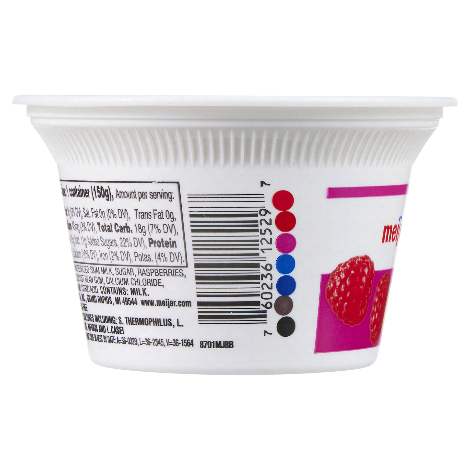 slide 14 of 21, Meijer Greek Nonfat Yogurt Raspberry, 5.3 oz