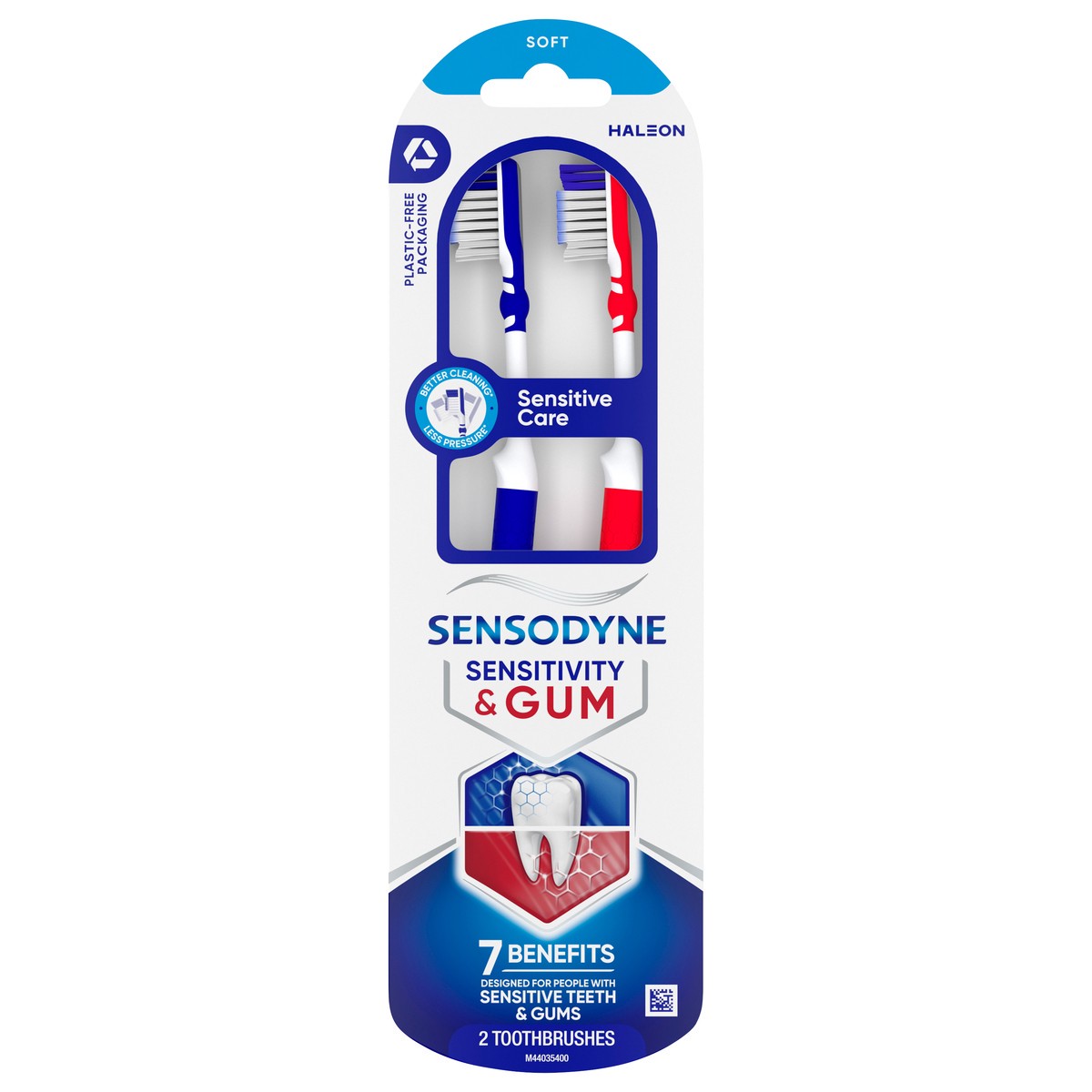 slide 9 of 10, Sensodyne Sensitivity & Gum Soft Toothbrush, 2-Pack, 2 ct