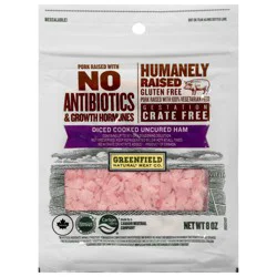 Greenfield Natural Meat Co. Greenfield Natural* Meat Co. Diced Cooked Uncured Ham