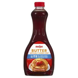 Meijer Lite Butter Flavored Syrup
