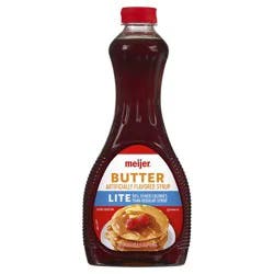 Meijer Lite Butter Flavored Syrup