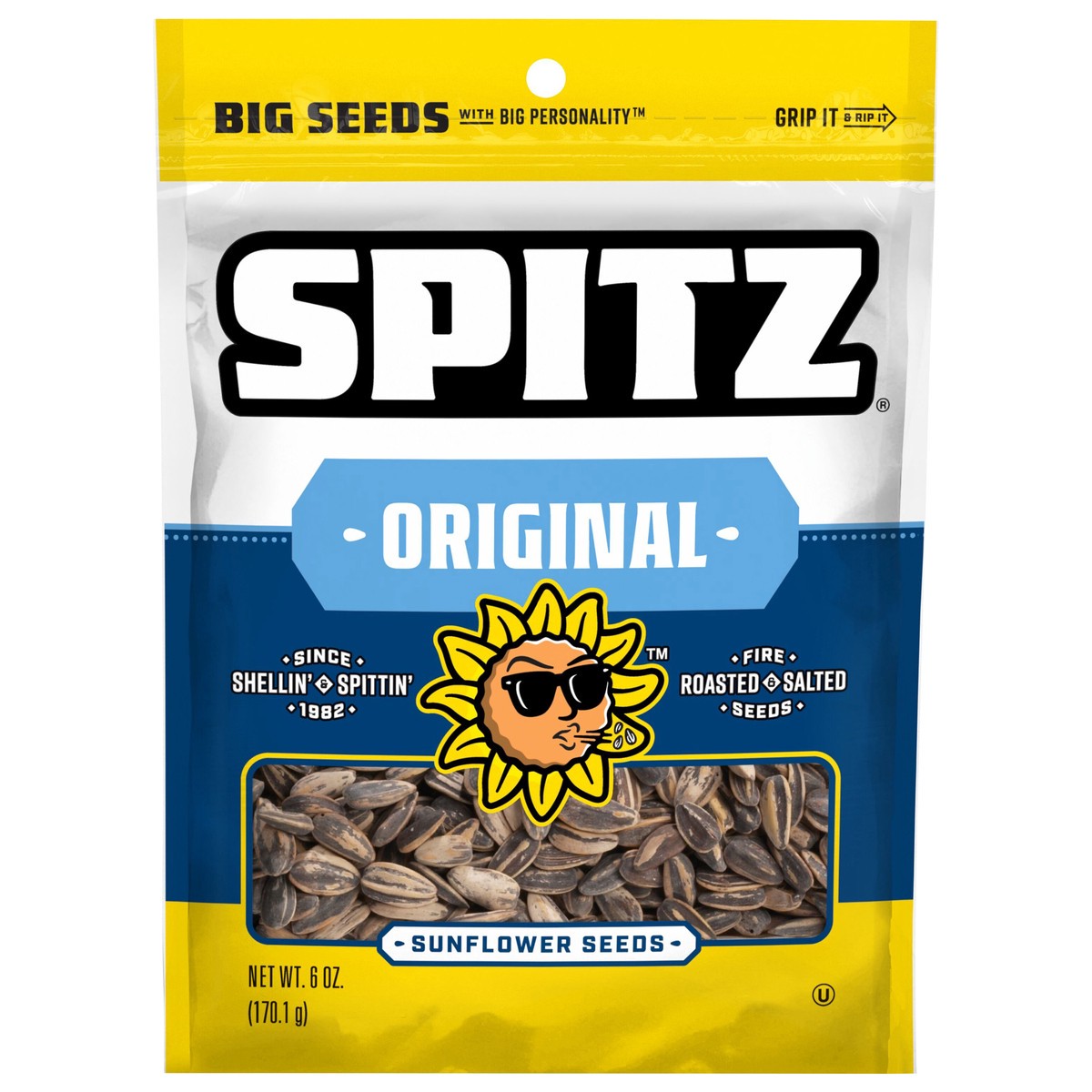 slide 1 of 6, Spitz Sunflower Seeds Original Roasted And Salted 6 Oz, 6 oz