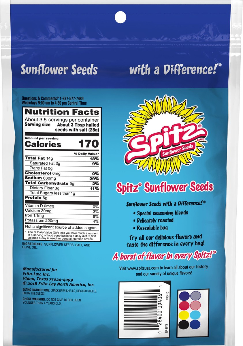 slide 4 of 6, Spitz Sunflower Seeds Original Roasted And Salted 6 Oz, 6 oz