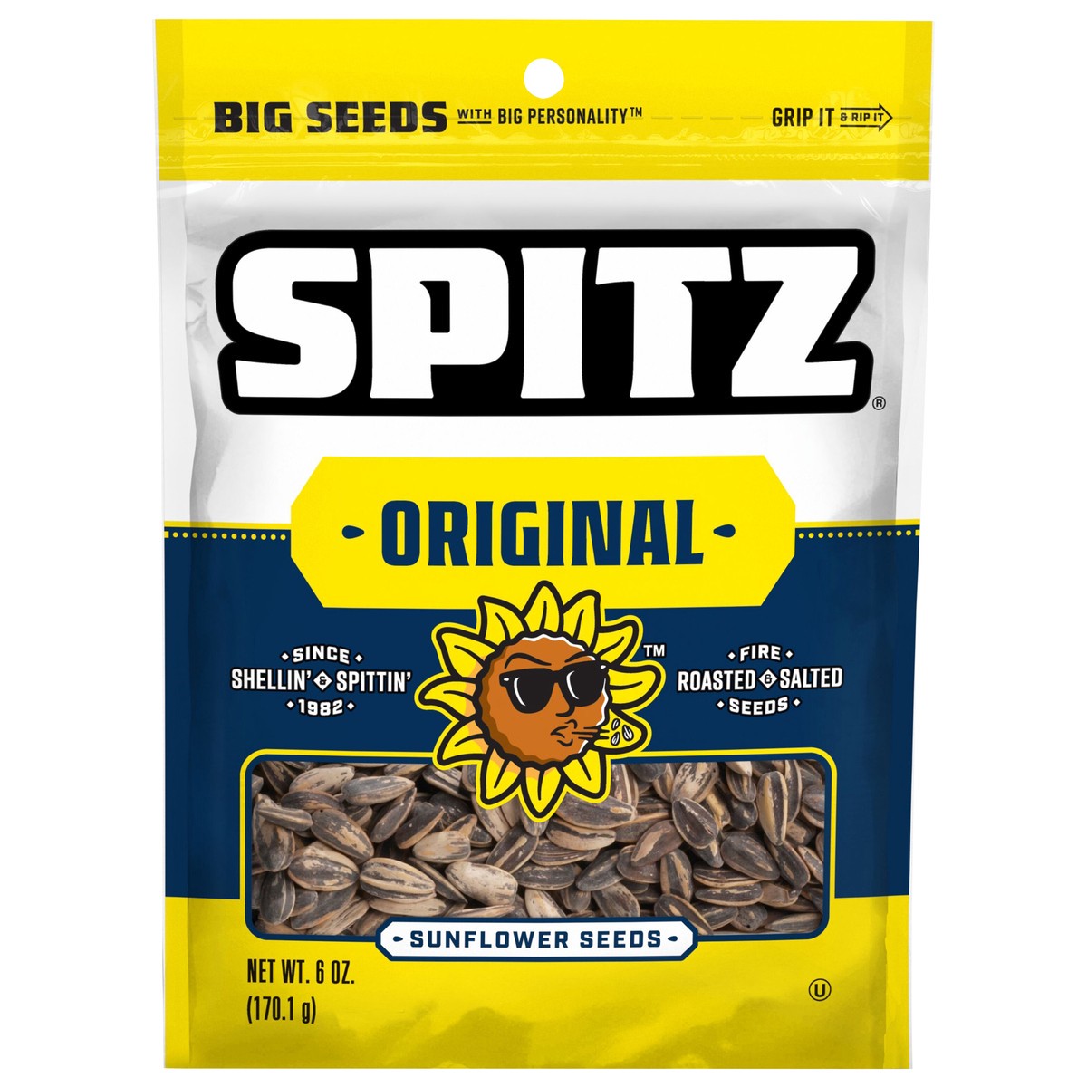 slide 1 of 6, Spitz Sunflower Seeds Original Roasted And Salted 6 Oz, 6 oz