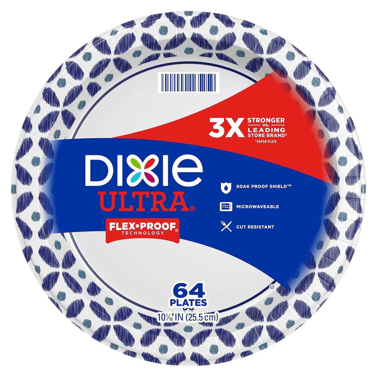 slide 1 of 1, Dixie Ultra 10 1/16" Paper Plates - 64ct, 