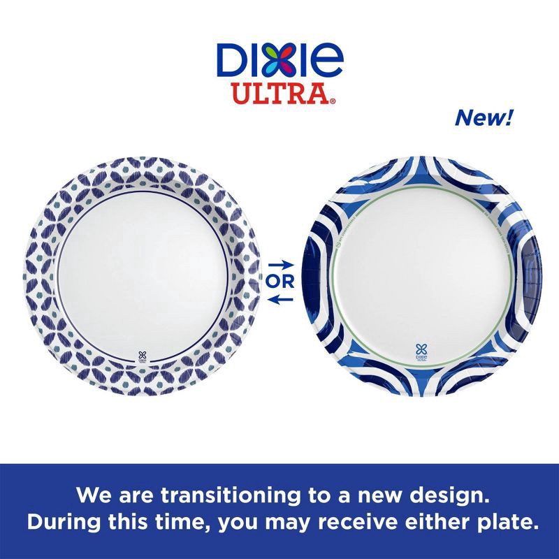 slide 7 of 9, Dixie Ultra Compostable Paper Plates, 10 Inch, 64 Count, Multi-Color, 64 ct