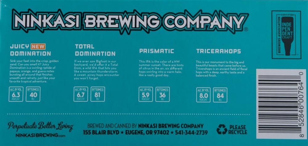 slide 4 of 4, Ninkasi Brewing Company G.O.A.T. Pack Craft Beer, 12 ct; 12 fl oz