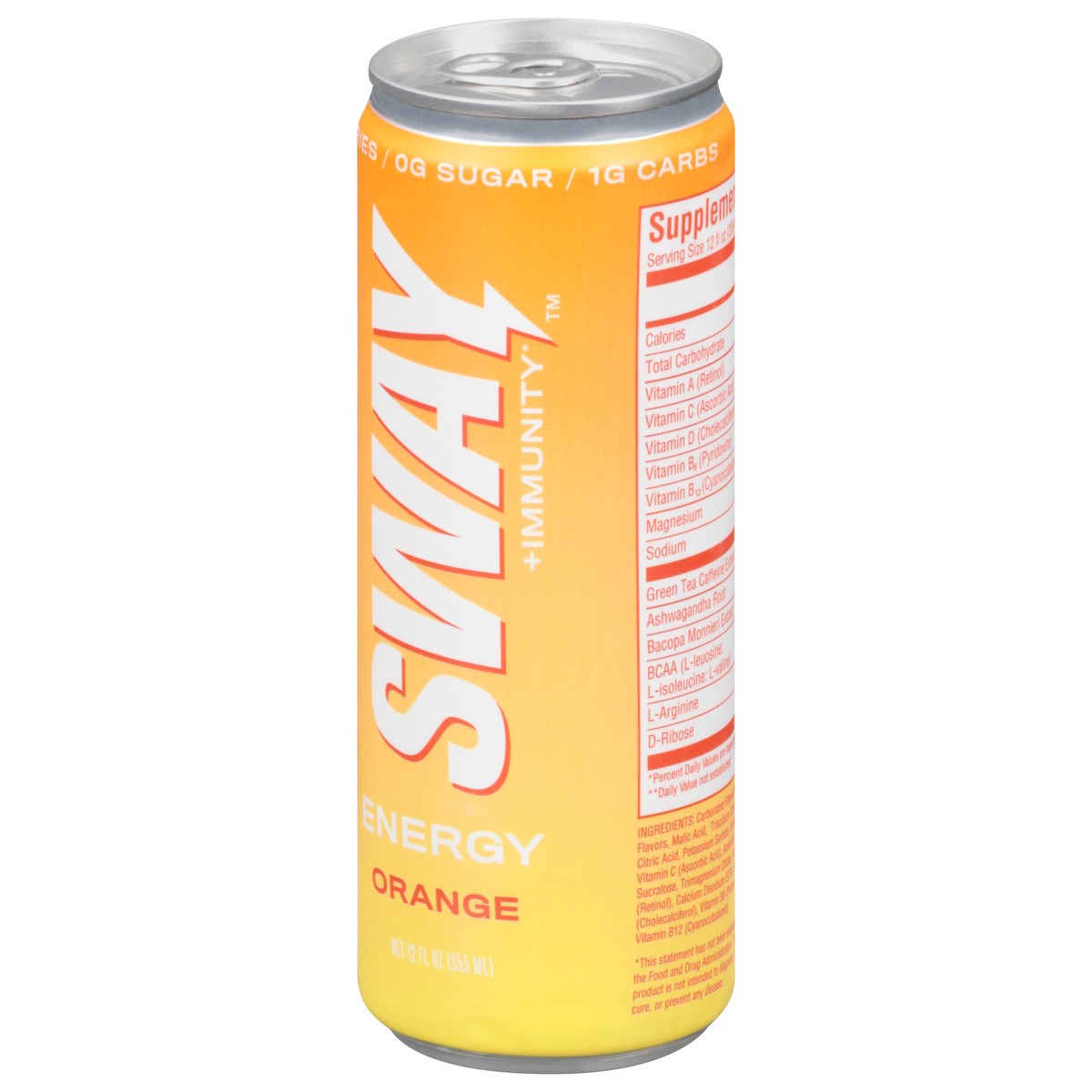 slide 6 of 9, Sway + Immunity Orange Energy Drink - 12 fl oz, 12 fl oz