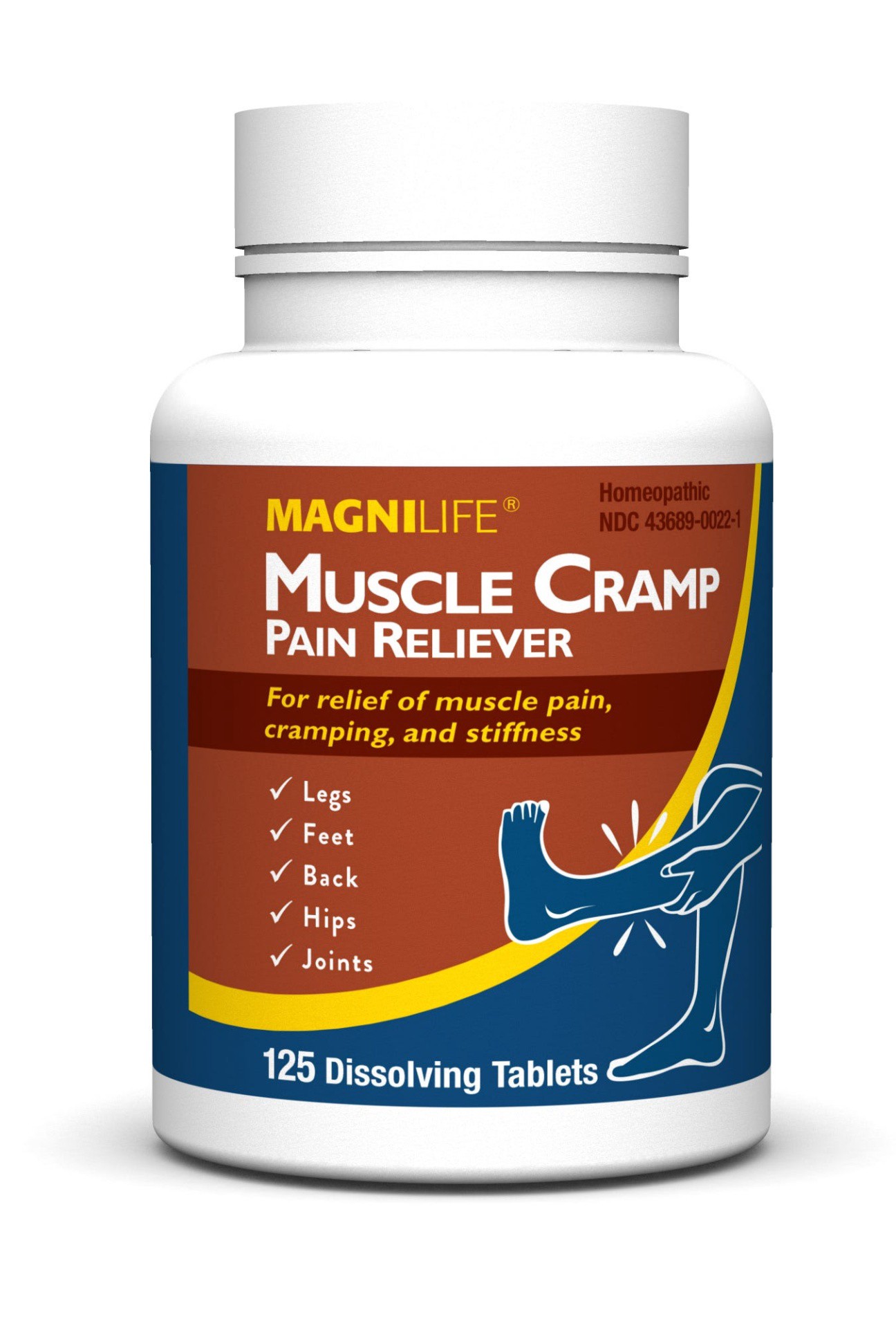 slide 2 of 3, MagniLife Muscle Cramp Homeopathic Pain Reliever, 125 ct