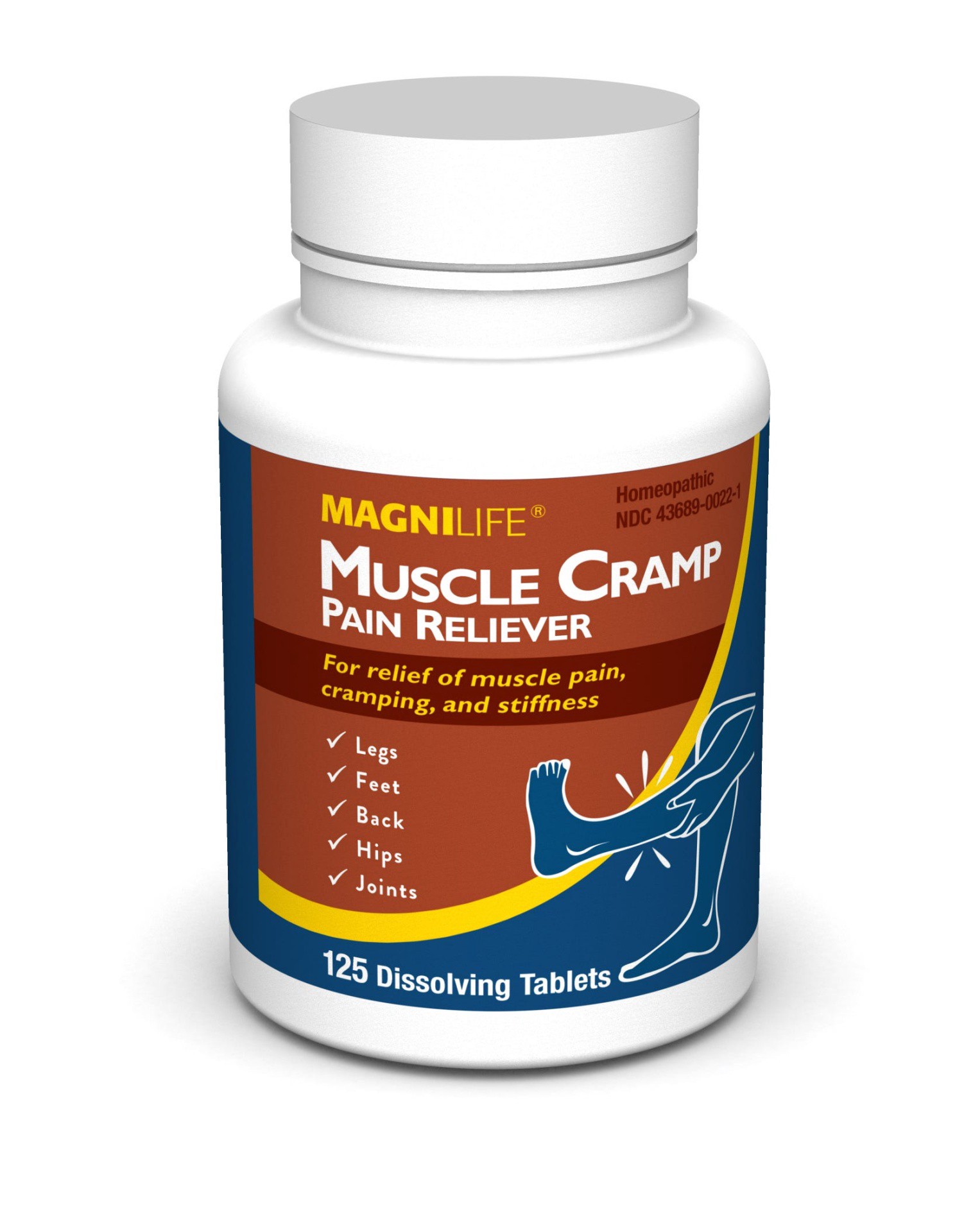 slide 3 of 3, MagniLife Muscle Cramp Homeopathic Pain Reliever, 125 ct