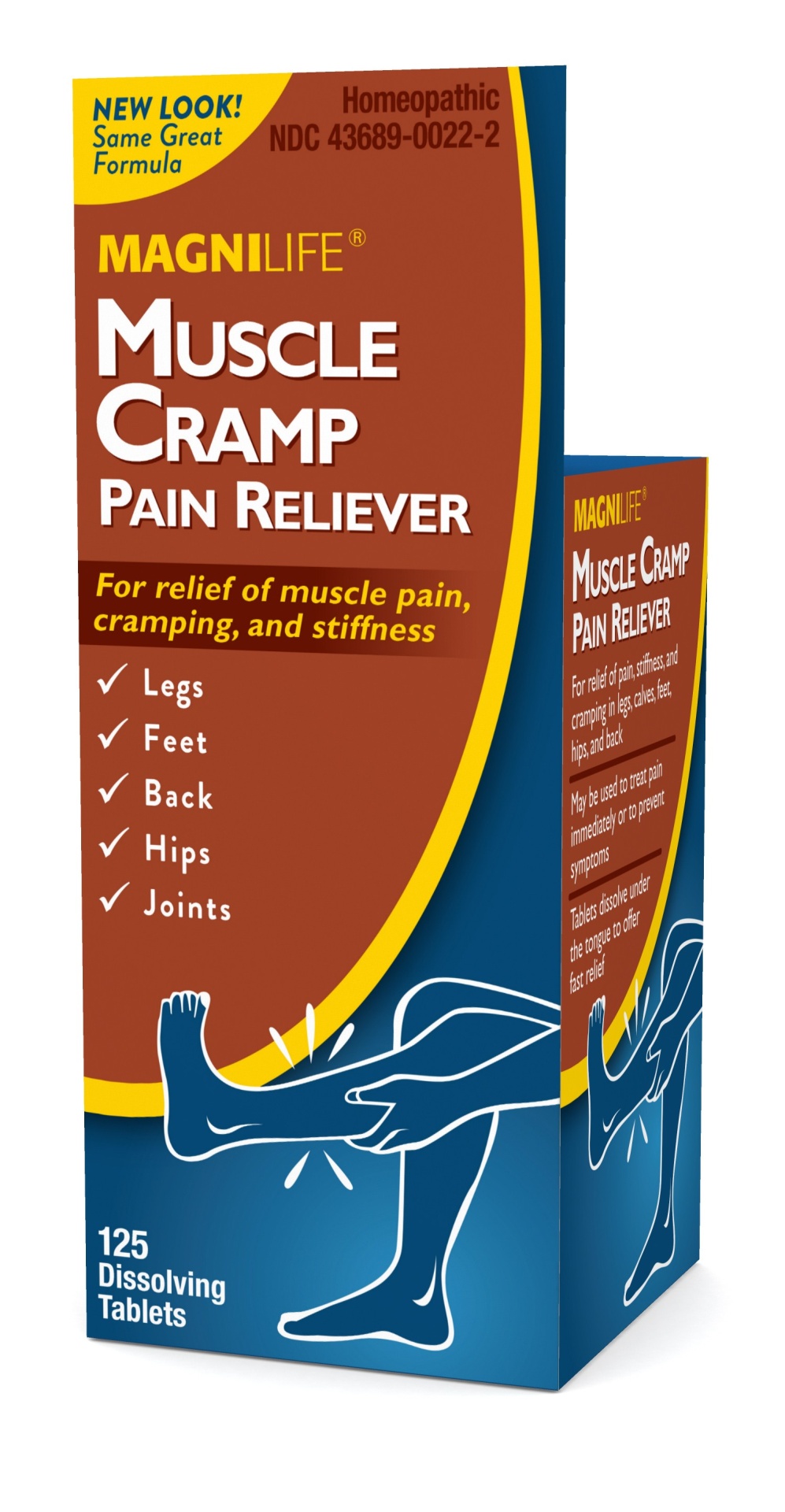 slide 1 of 3, MagniLife Muscle Cramp Homeopathic Pain Reliever, 125 ct