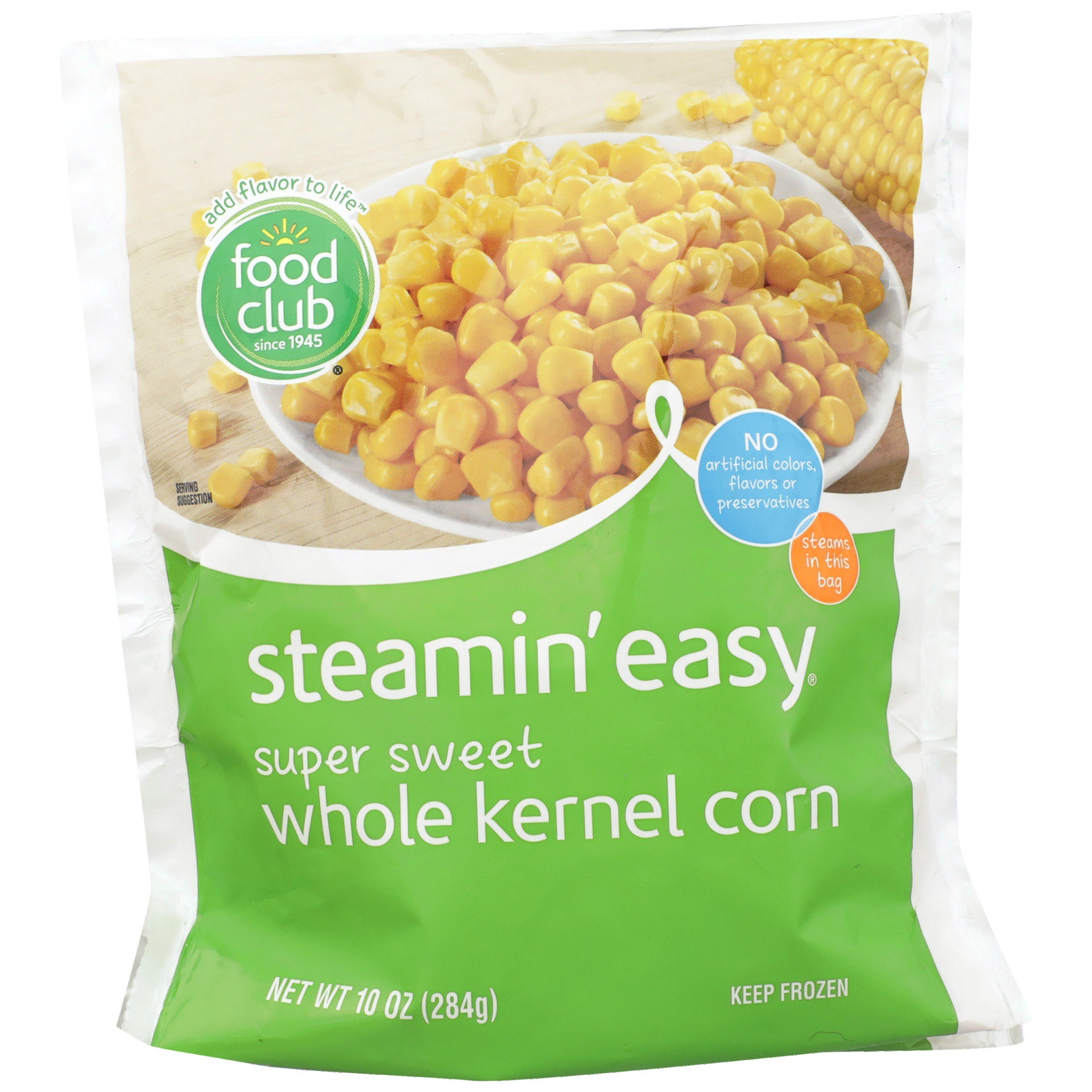 slide 1 of 6, Food Club Super Sweet Corn Steam Easy, 10 oz