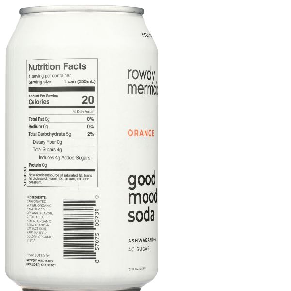 slide 4 of 5, Rowdy Mermaid Orange Soda 12 fl oz, 12 fl oz