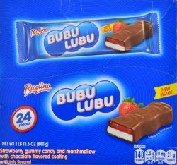 Ricolino Bubu Lubu Strawberry And Marshmallow Chocolate Covered Treat - 13.52 oz