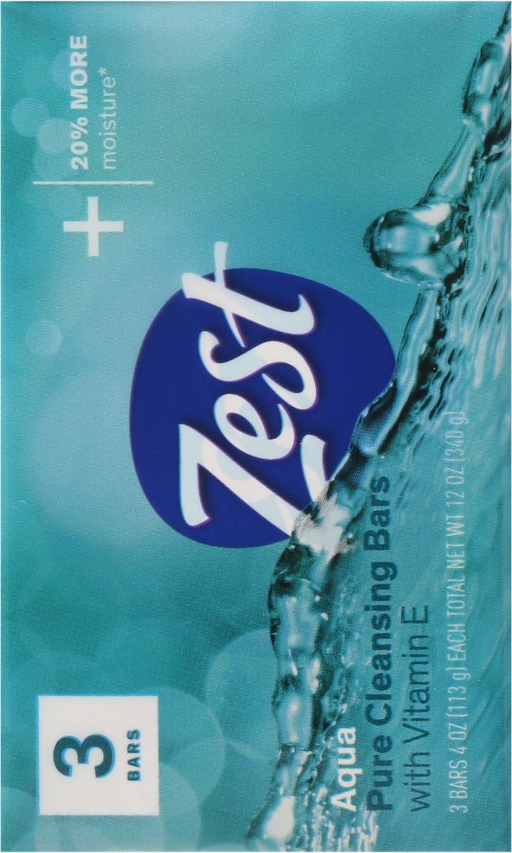 slide 2 of 13, Zest Aqua Refreshing Soap Bars, 3 ct