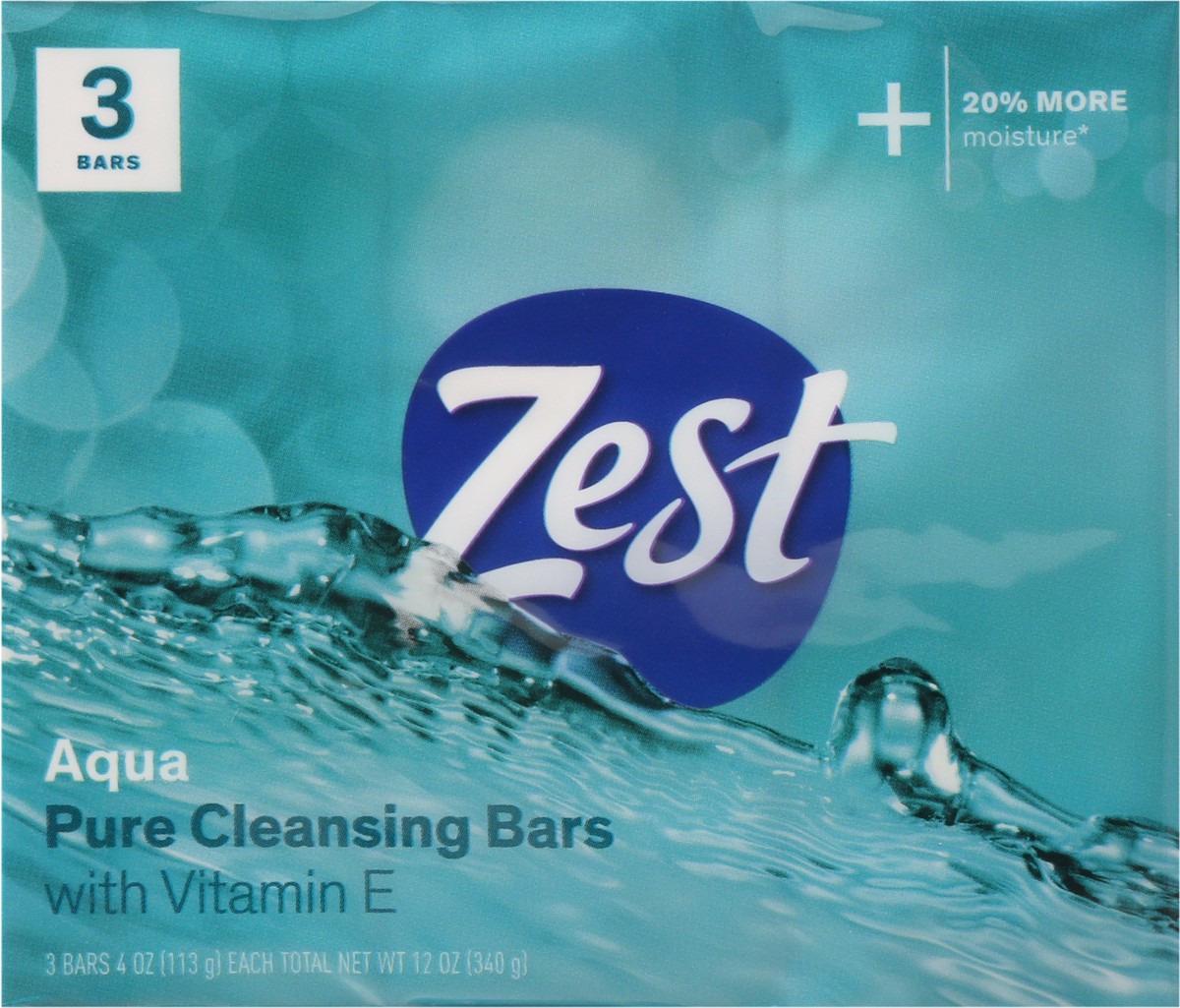 slide 12 of 13, Zest Aqua Refreshing Soap Bars, 3 ct