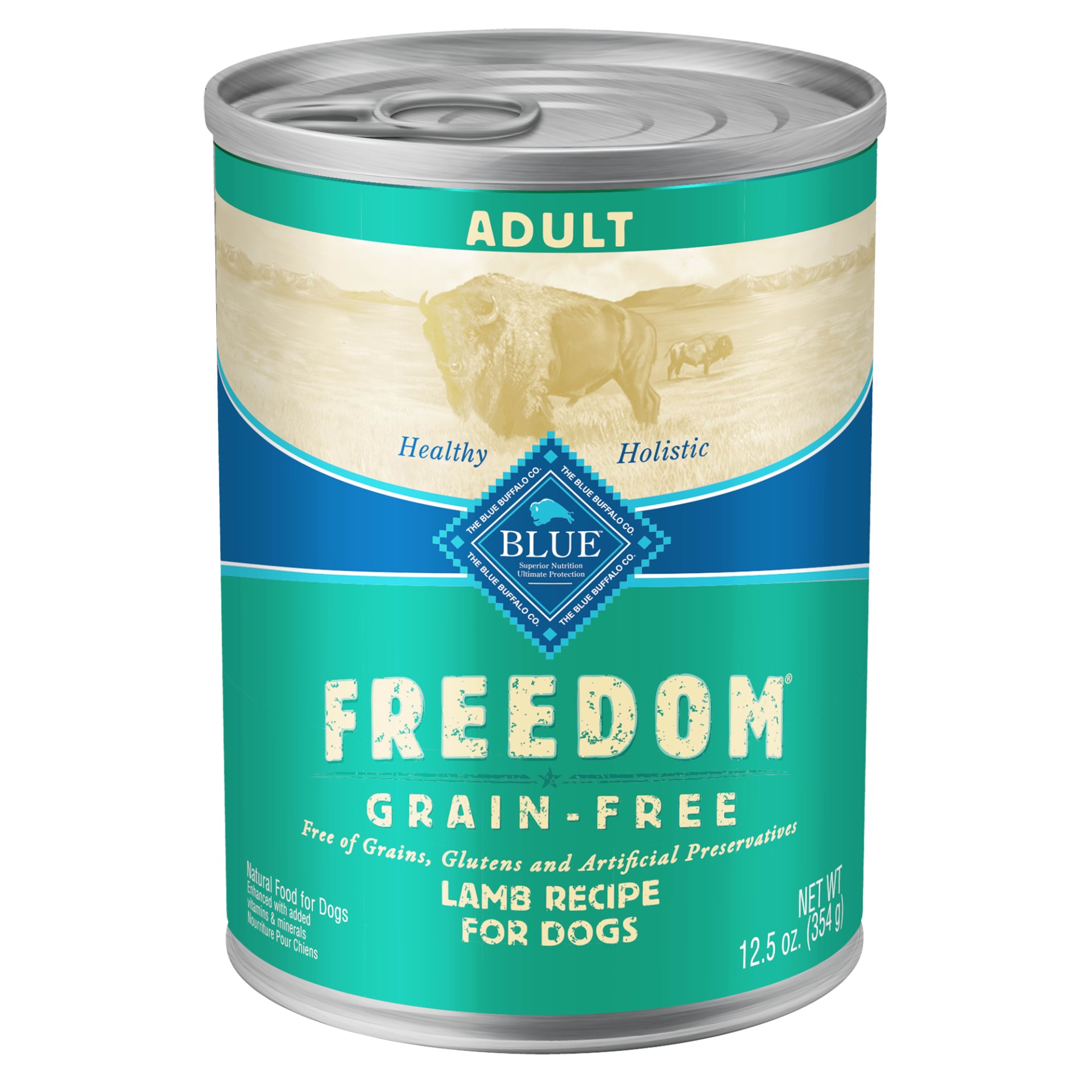 slide 1 of 1, Blue Buffalo Freedom Grain Free Natural Adult Wet Dog Food, 12.5 oz