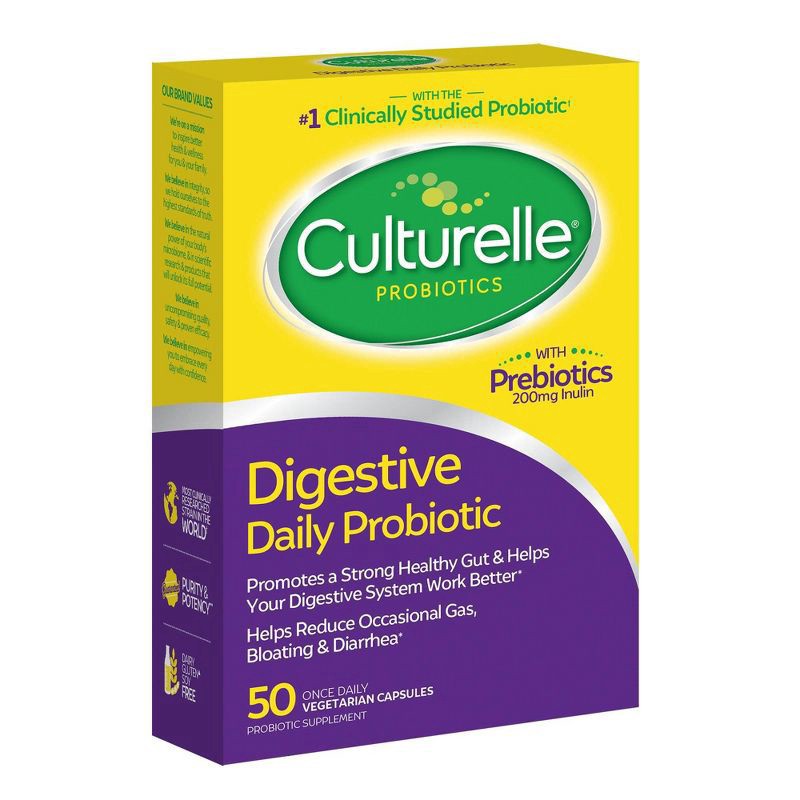 slide 3 of 7, Culturelle Digestive Daily Probiotic 50 Capsules, 50 ct