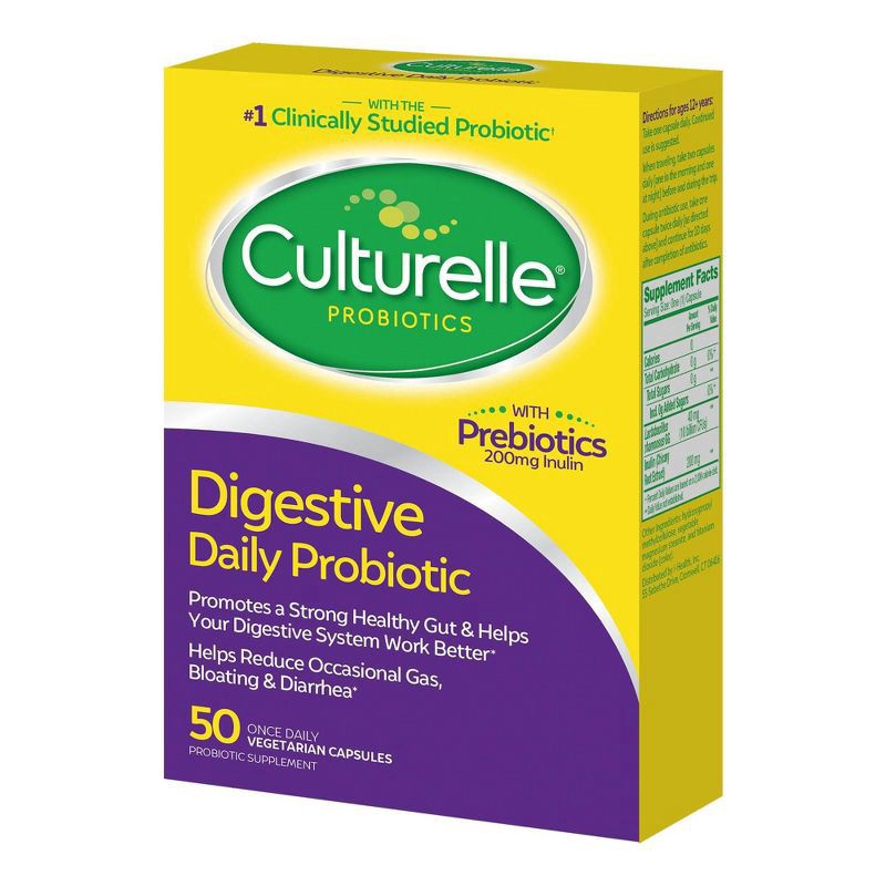 slide 4 of 7, Culturelle Digestive Daily Probiotic 50 Capsules, 50 ct