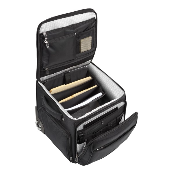 slide 1 of 7, Ativa Ultimate Workmate Rolling Briefcase With 15'' Laptop Pocket, Black, 1 ct