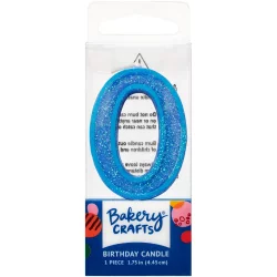 DecoPac Zero Birthday Candle Cake Decoration - Blue