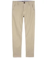 Oshkosh Kid Slim Tapered Chino Pants Khaki Size 7