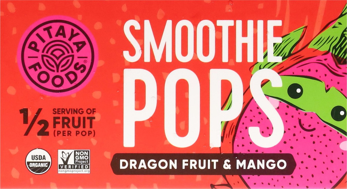 slide 7 of 18, Pitaya Foods Organic Dragon Fruit & Mango Smoothie Pops 4 - 3 fl oz Pops, 4 ct