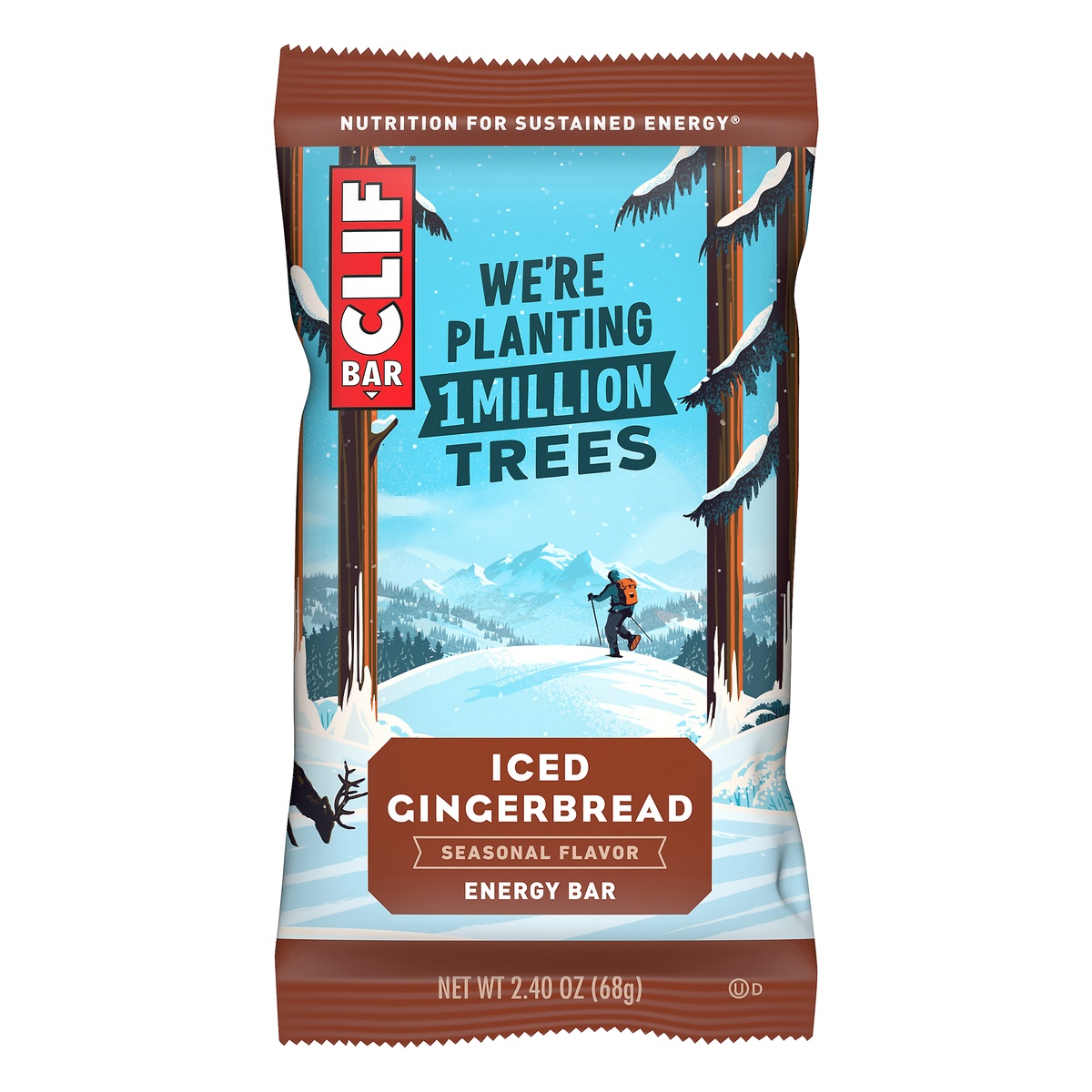 slide 1 of 10, CLIF Bar Iced Gingerbread Energy Bar, 2.4 oz
