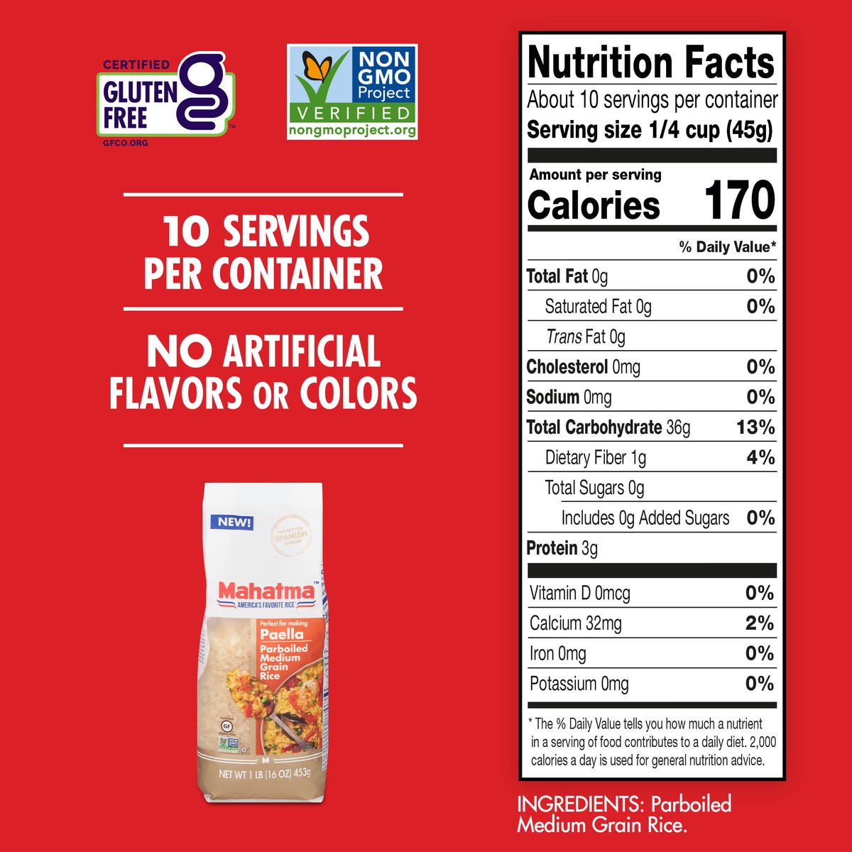 slide 6 of 9, Mahatma Rice, 16 oz