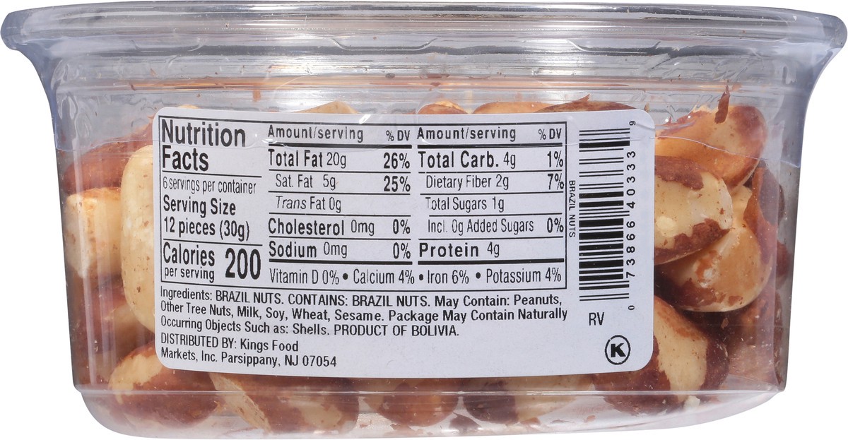 slide 12 of 13, Kings Brazil Nuts Raw - 6.75 OZ, 6.75 oz