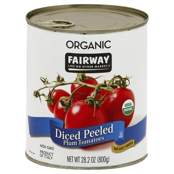slide 1 of 1, Fairway Organic Diced Tomatoes, 28.2 oz