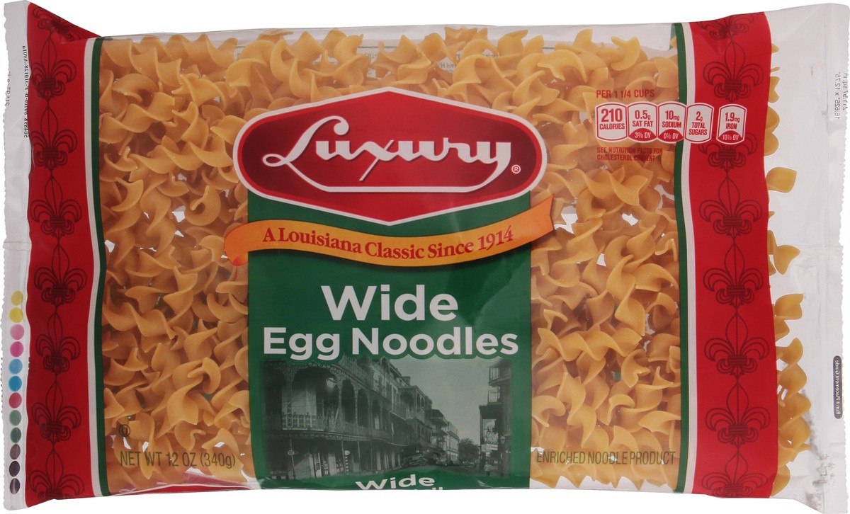 slide 1 of 14, Luxury Wide Egg Noodles 12 oz, 12 oz