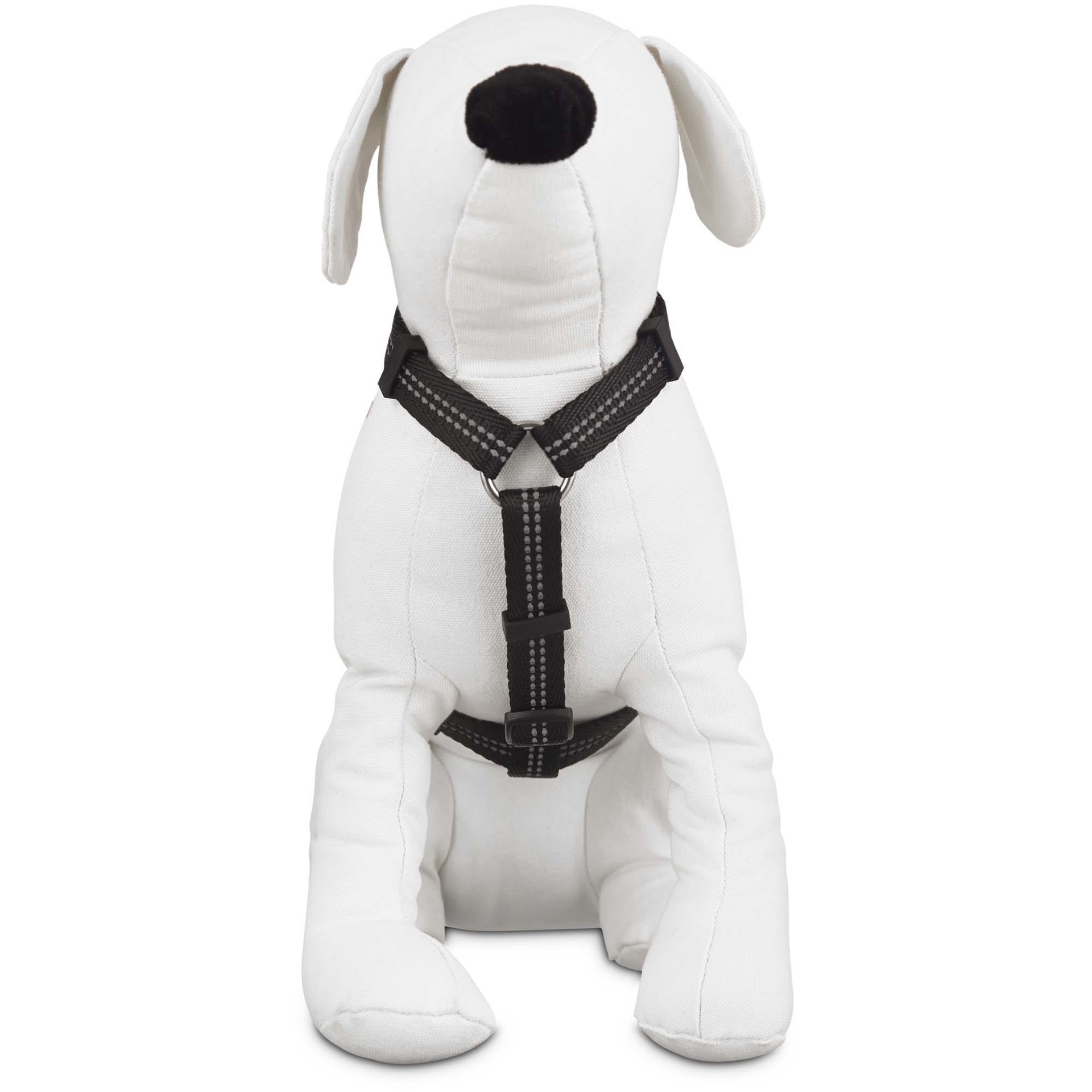 slide 1 of 1, YOULY Reflective Adjustable Padded Black Dog Harness, Large, 1 ct