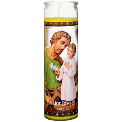 St. Jude Candle, Saint Joseph, 8.25 Inch