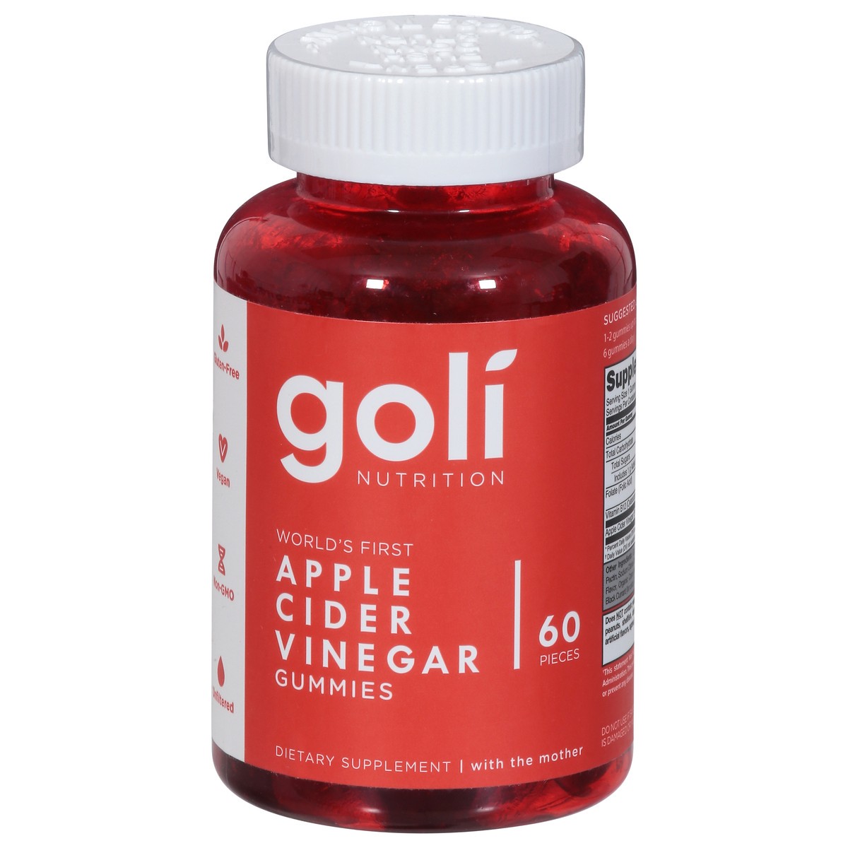 slide 1 of 9, Goli Apple Cider Vinegar 60 Gummies, 60 ct