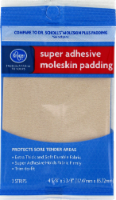 slide 1 of 1, Kroger Super Adhesive Moleskin Padding, 3 ct