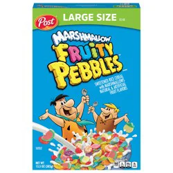 Fruity Pebbles Marshmallow Cereal Large Size 13.5 oz