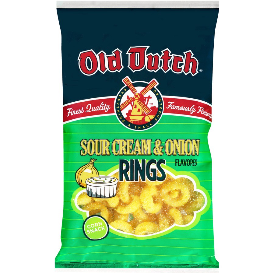 slide 1 of 6, NON BRAND Sour Cream & Onion Rings, 1 ct