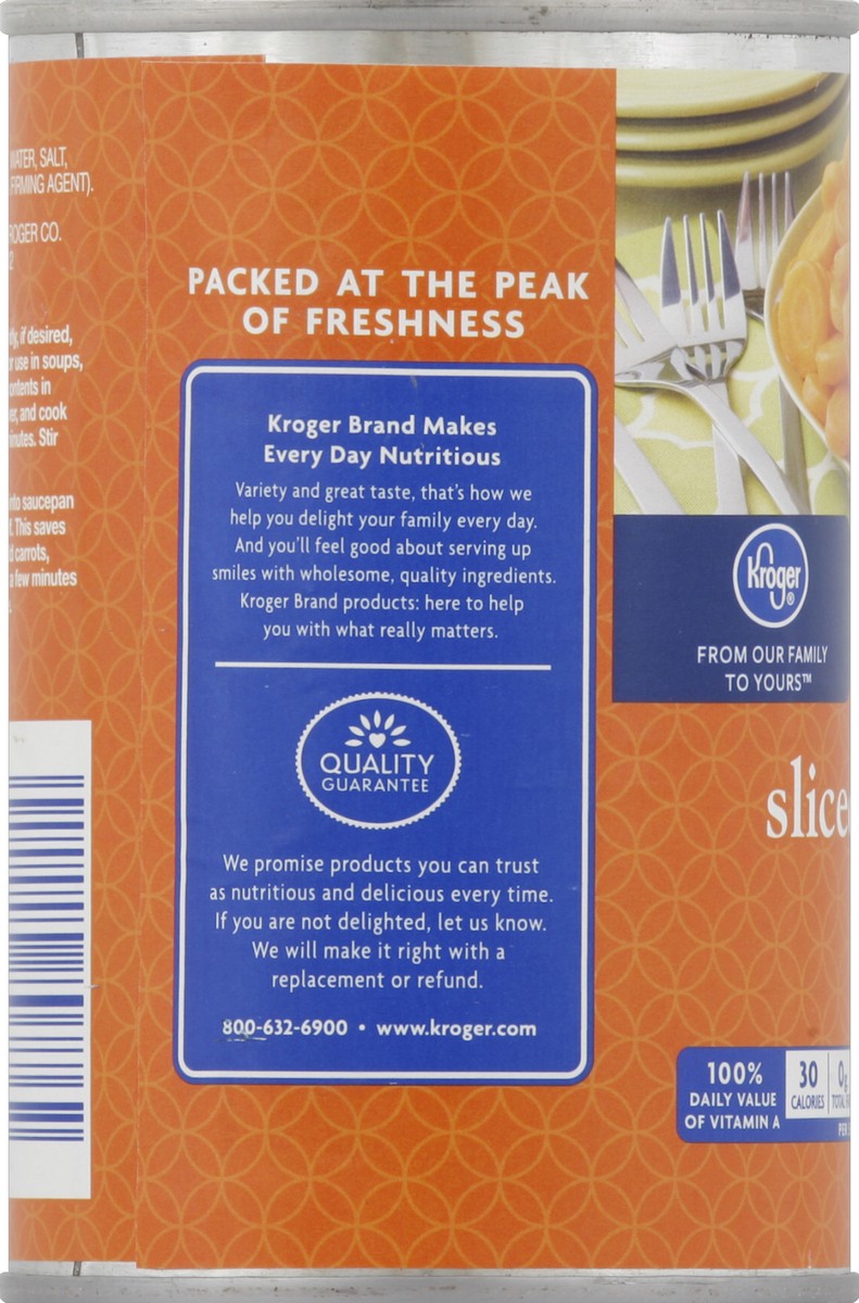 slide 5 of 6, Kroger Canned Sliced Carrots, 14.5 oz