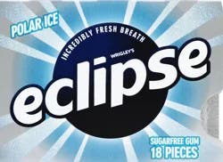 ECLIPSE Polar Ice Sugar Free Chewing Gum, Single Pack, 18 Piece